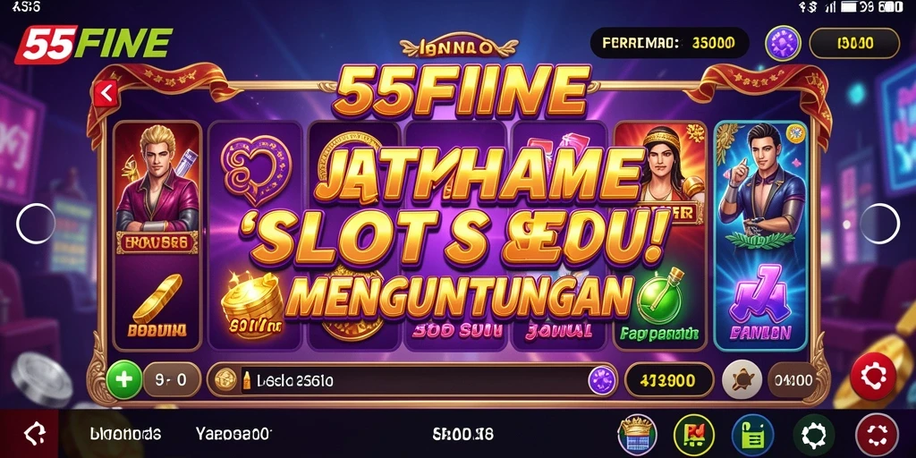 Tampilan gameplay seru dalam permainan slot 55FIVE.