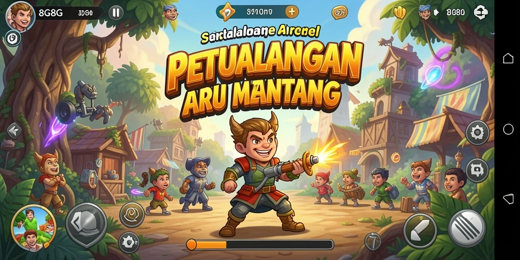 Tampilan gameplay seru dari 8G8G dengan aksi yang menegangkan.