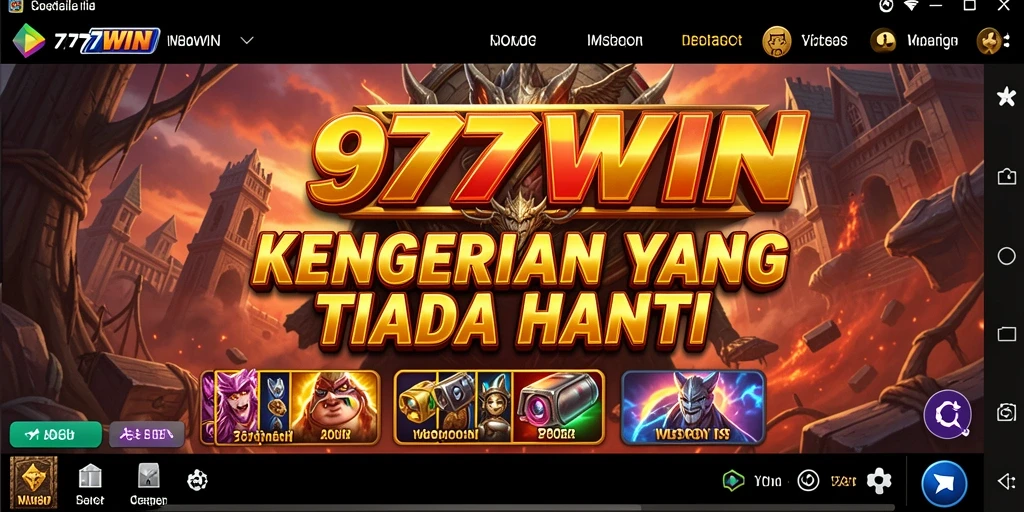 Tangkapan layar menampilkan gameplay yang penuh ketegangan di 9777WIN.