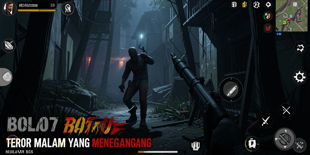 Tampilan gameplay menyeramkan dari BOLA07 menunjukkan ketegangan yang mendebarkan.