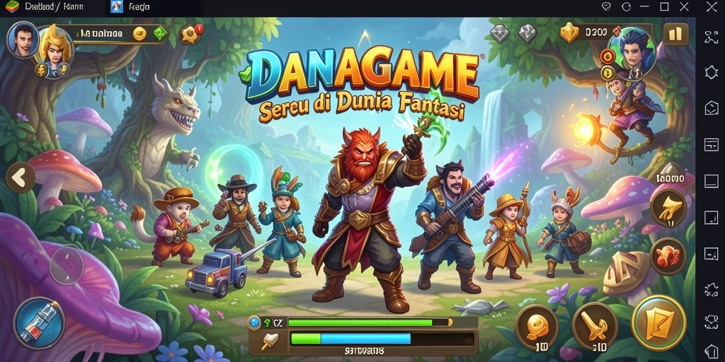 Gameplay menakjubkan dan aksi seru dalam DANAGAME.
