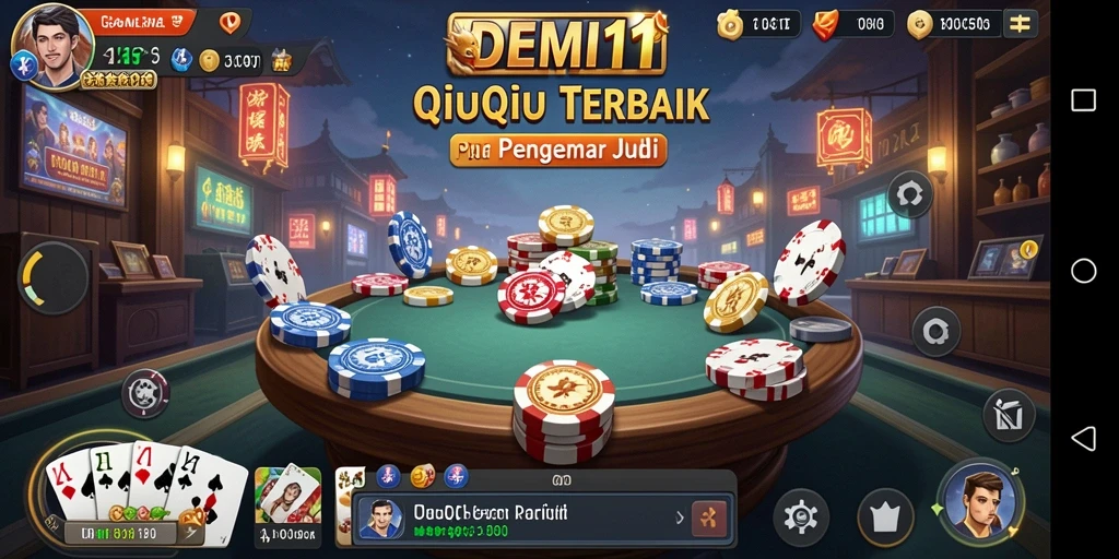 Tangkapan layar permainan QiuQiu yang seru di DEMI11.