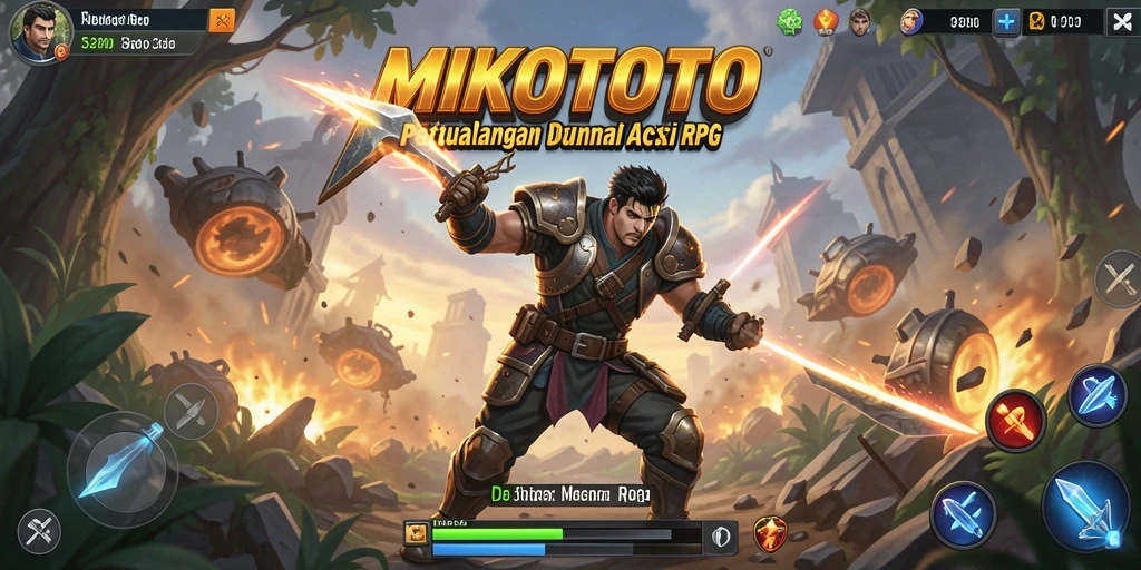 Tampilan gameplay MIKOTOTO dengan aksi seru dan grafis memukau.