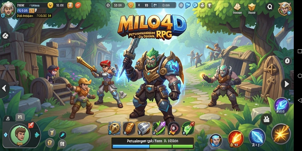 Screenshot tampilan gameplay epik dalam <strong>MILO4D</strong> yang penuh aksi.