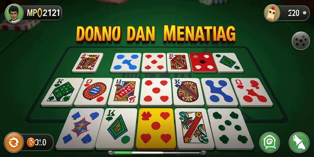 Tampilan gameplay seru dalam permainan Domino MPO2121.
