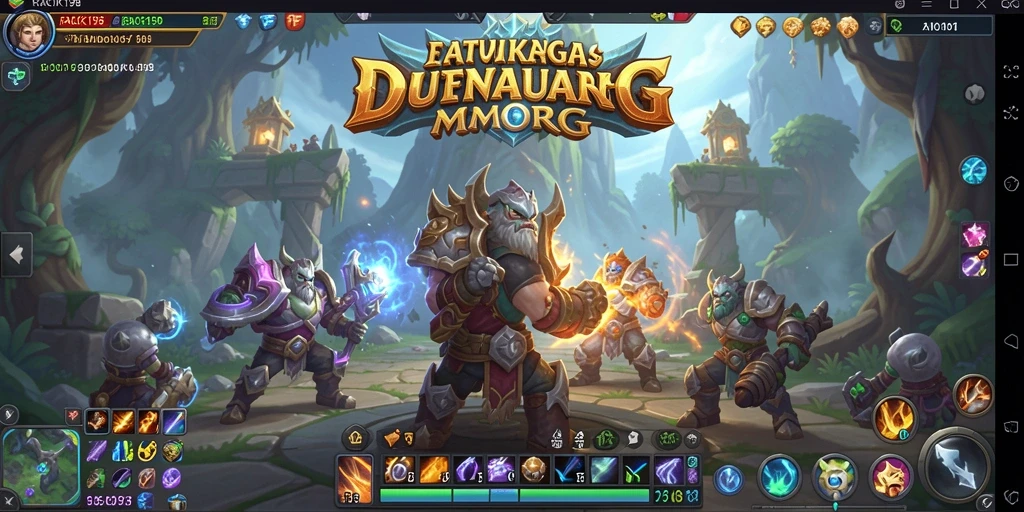 Tangkapan layar gameplay <strong>RACIK198</strong> yang menampilkan pertarungan seru di dunia MMORPG.
