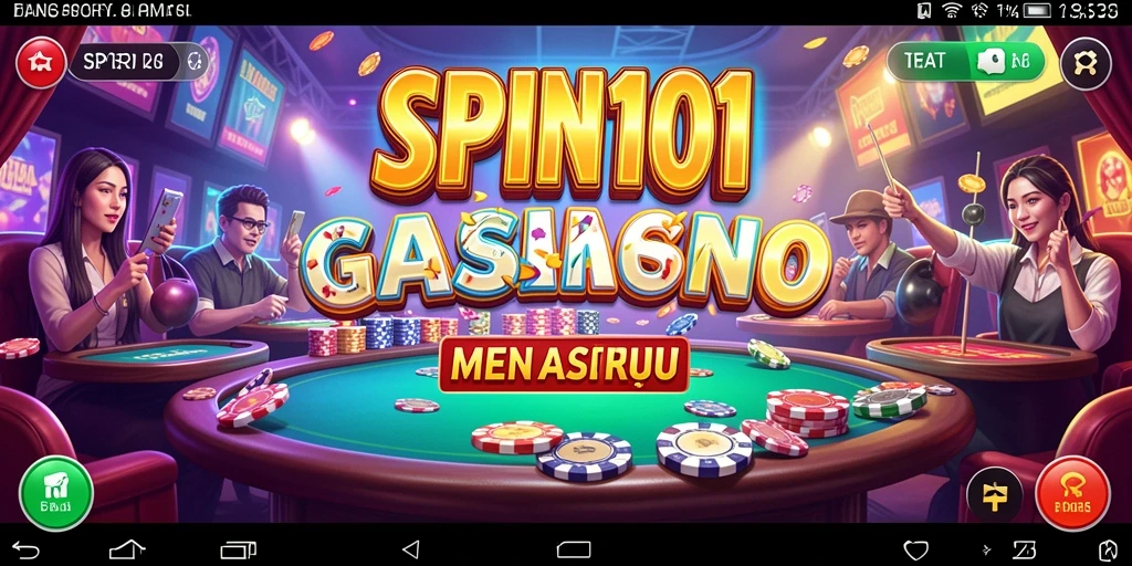 Tampilan menarik dari gameplay SPIN101 yang mendebarkan.