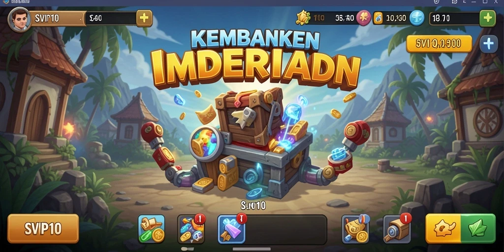 Screenshot gameplay SVIP10 menunjukkan grafik cerah dan aktivitas yang menarik.