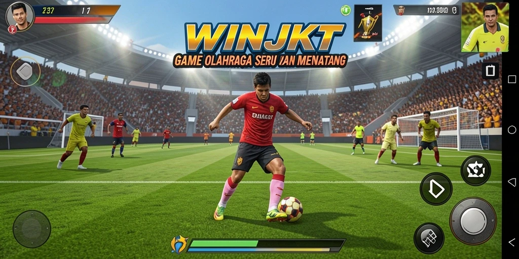Tampilan menakjubkan dari gameplay olahraga WINJKT yang mendebarkan.