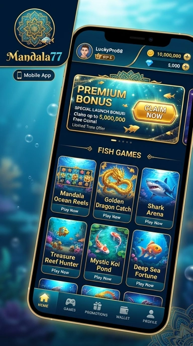 Pengguna dapat menemukan berbagai aplikasi di mandala77 dengan cepat.